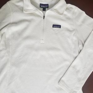 PATAGONIA white fleece pullover